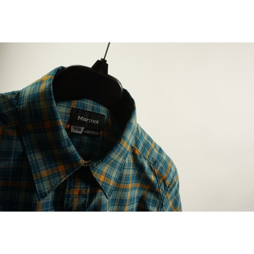 Marmot Agrozonda Lightweight Performance Mesh Button Up Shirt Men's Medium Plaid - Picture 4 of 8